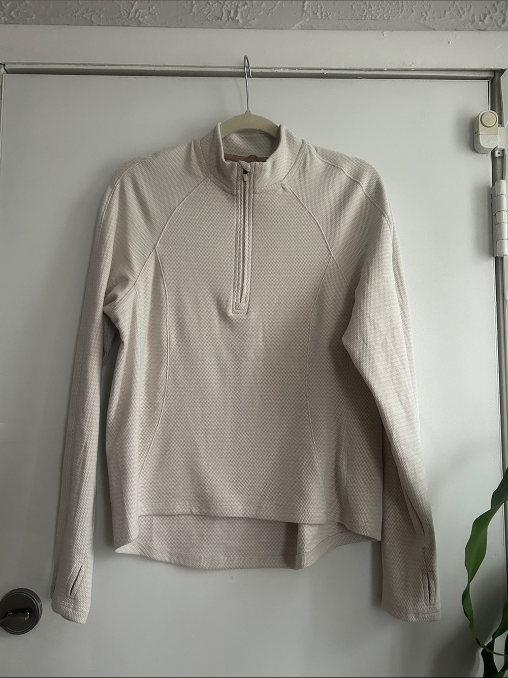 Avalanche Cream Quarter-Zip Turtleneck Pullover